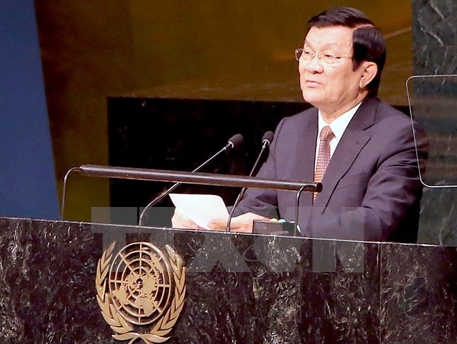 Chủ tịch nước Trương Tấn Sang dự Hội nghị cấp cao về mô hình phát triển nông thôn mới - ảnh 1